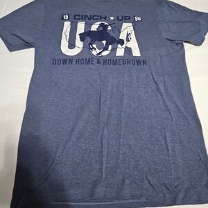 Cinch Up USA Down Home &‎ Homegrown Graphic T-Shirt Mens Size M